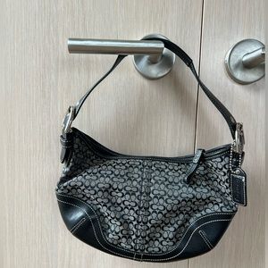 Y2K Vintage Coach Monogram bag (black/grey)